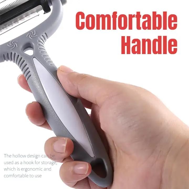 3 in 1 Rotary Stainless Steel Blades Potato Peeler Vegetable Cutter Kitchen Accessories Fruit Melon Planer Grate Carrot Cucumber.