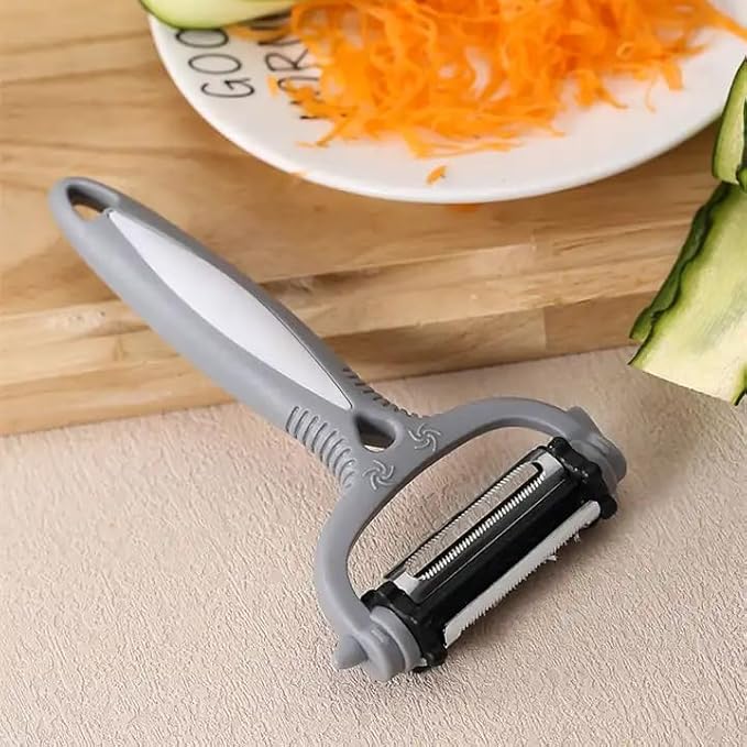 3 in 1 Rotary Stainless Steel Blades Potato Peeler Vegetable Cutter Kitchen Accessories Fruit Melon Planer Grate Carrot Cucumber.