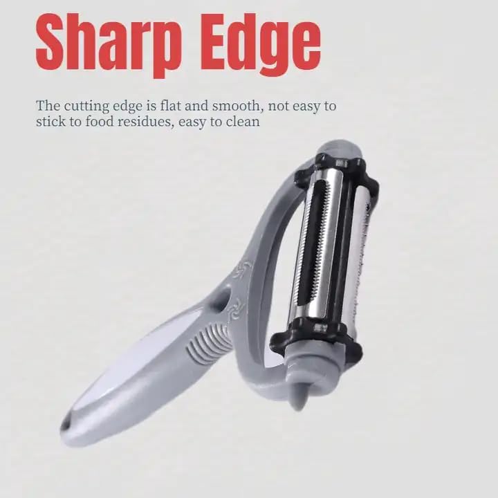 3 in 1 Rotary Stainless Steel Blades Potato Peeler Vegetable Cutter Kitchen Accessories Fruit Melon Planer Grate Carrot Cucumber.